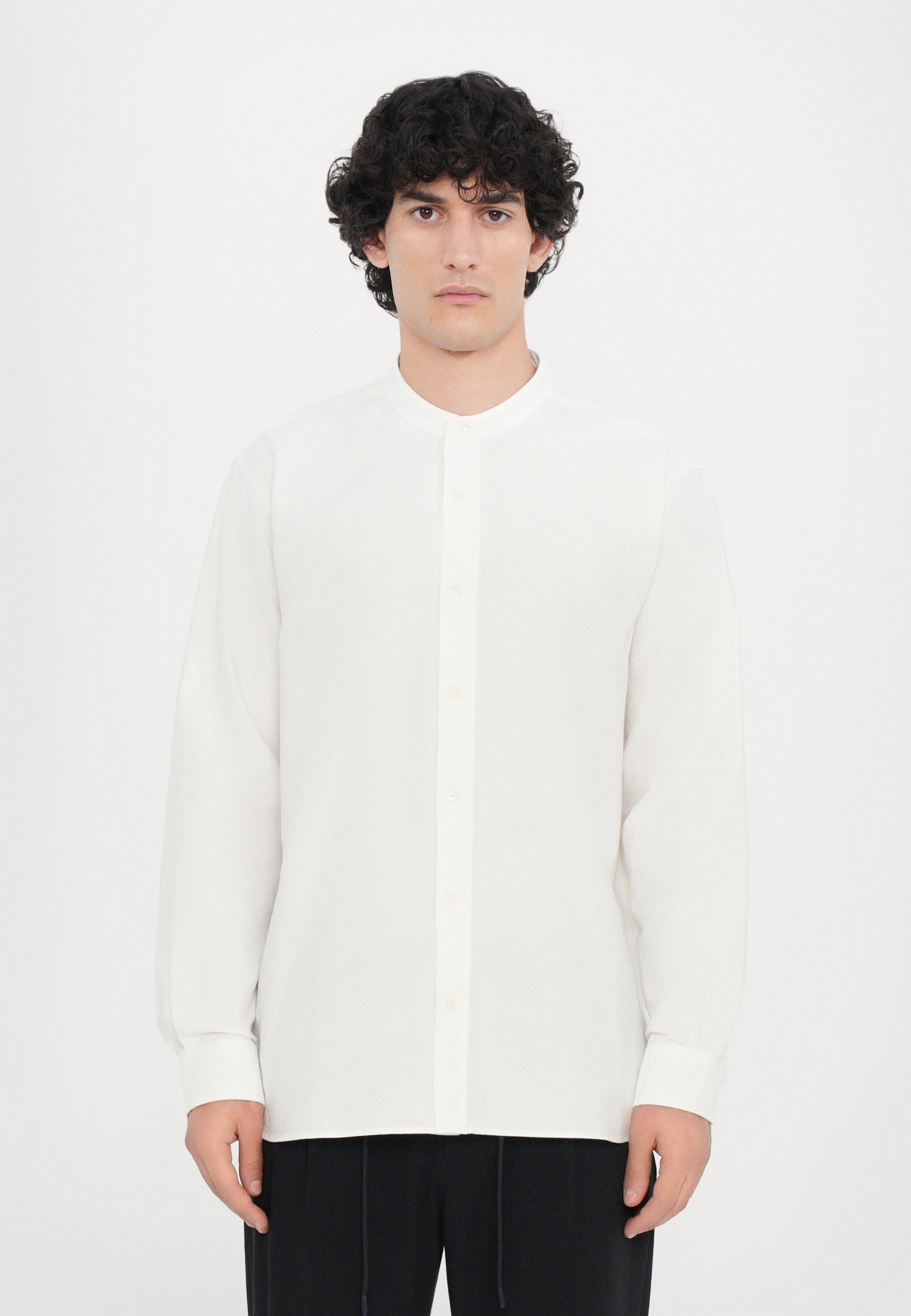 CAMICIA SENZA COLLO CHIUSO - Camicia - bianca