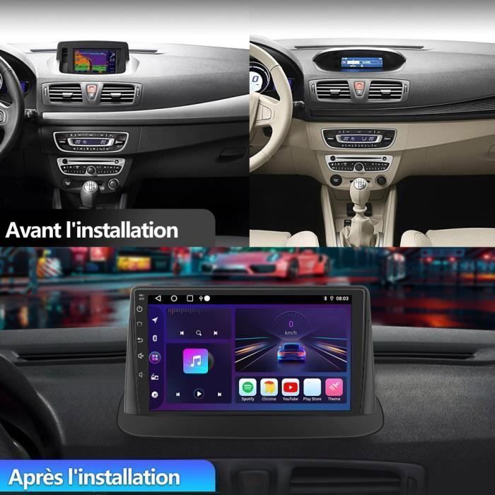 AWESAFE Android 13 Autoradio (2 GB + 32 GB) für Renault Megane 3 (9 Zoll), mit CarPlay, Android Auto, GPS, Bluetooth, FM-Radio, RDS, USB und WLAN