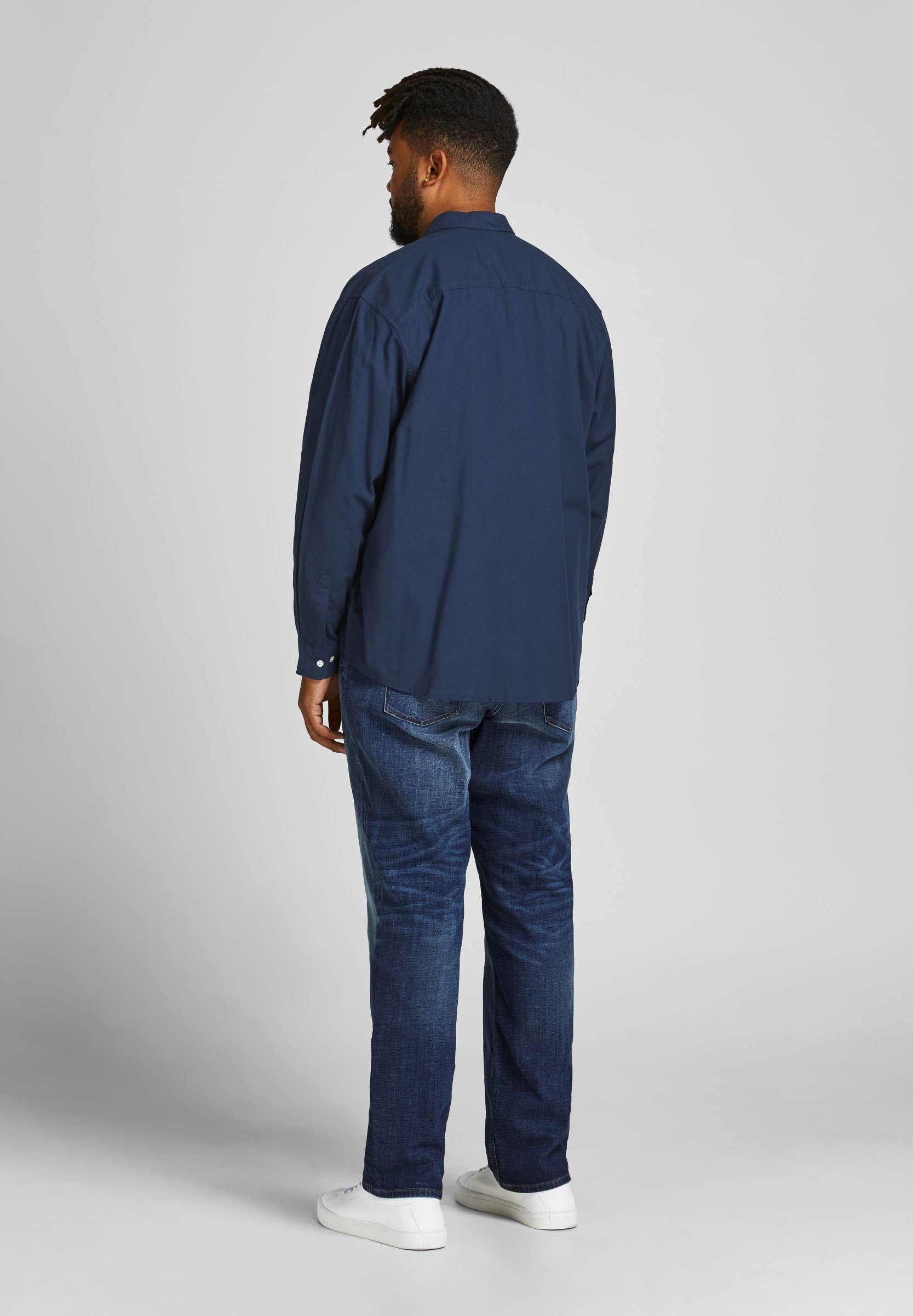 Jack & Jones JJEOXFORD MARŠKINĖLIAI - Marškiniai - tamsiai mėlynas švarkas