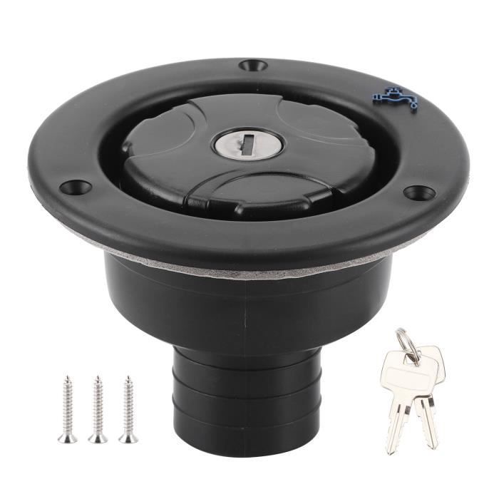 YUI RV Parts Lockable Waterproof Water Filler Cap with 2 Keys for Camper Van Caravan RV 7429604401236