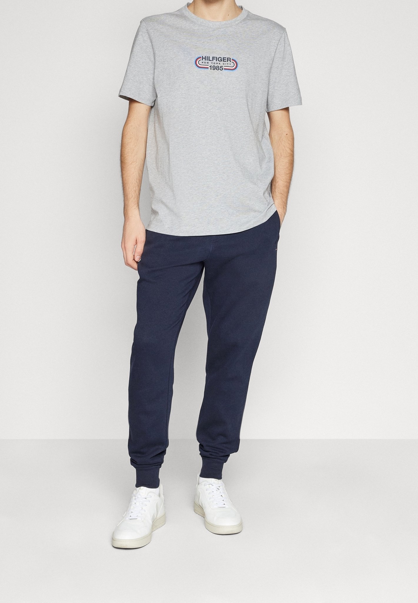 Tommy Hilfiger Print-T-Shirt - grau