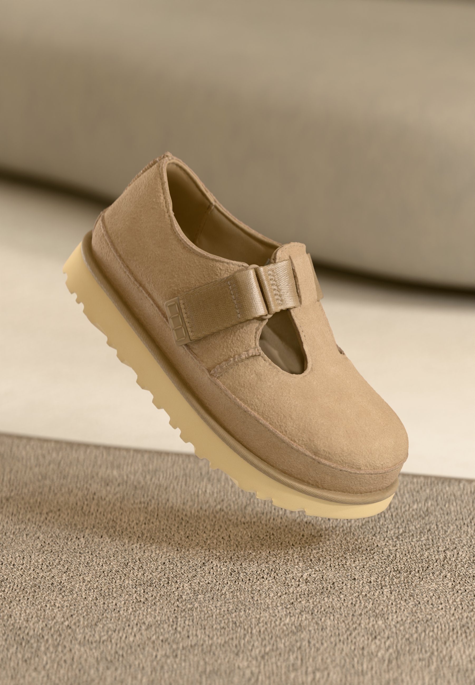 UGG GOLDENSTAR MARY JANE - Balerini cu bareta la gleznă - nisip