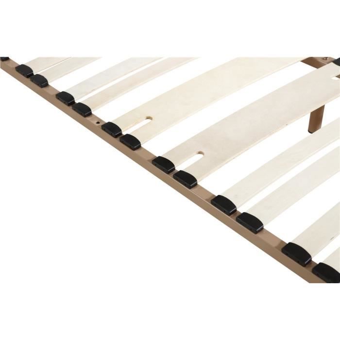 Taupe lattenbodem + losse poten 90 x 190 cm