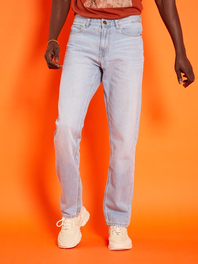 Calça jeans de corte regular - tamanho 32 - azul