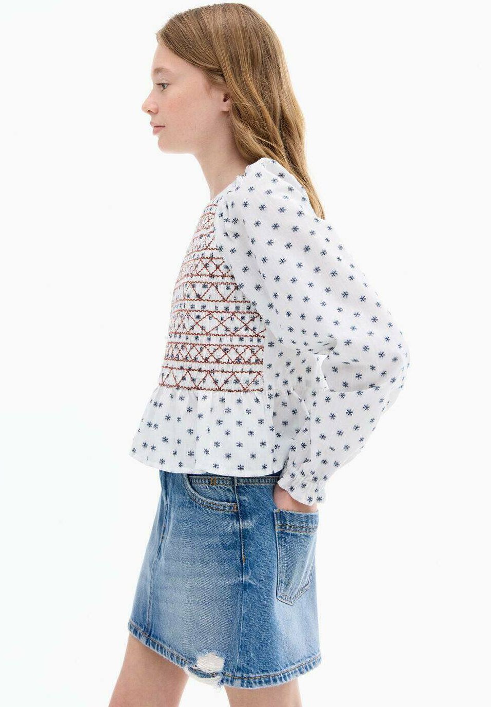 Mango Kids KID TEEN - Spódnica mini - niebieska
