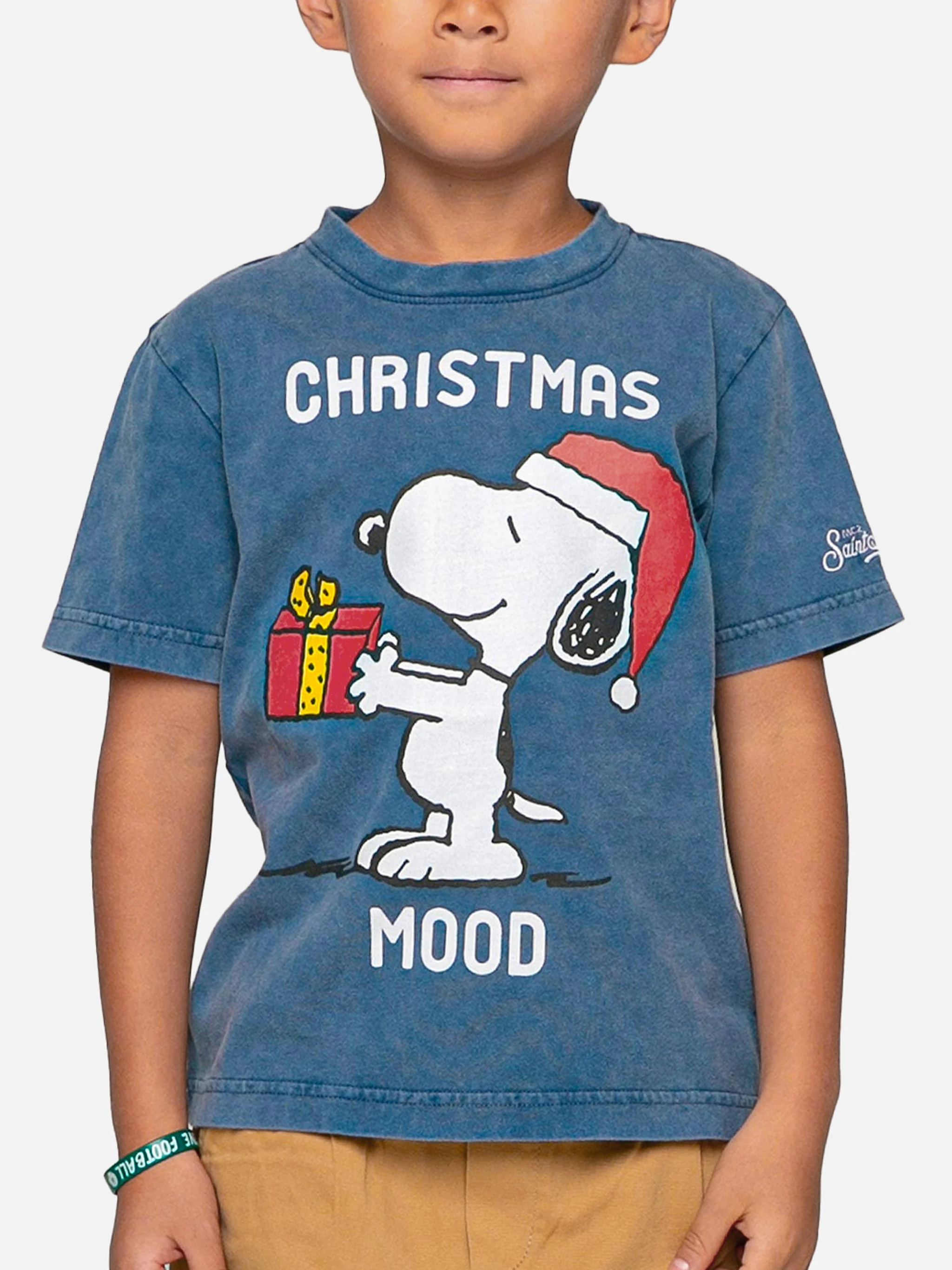 Snoopy kerstprint kindershirt | Peanuts© editie