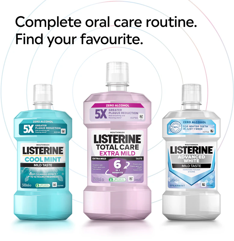 Listerine Total Care Teeth Protection 6-in-1 mondspoeling voor complete gebitsbescherming