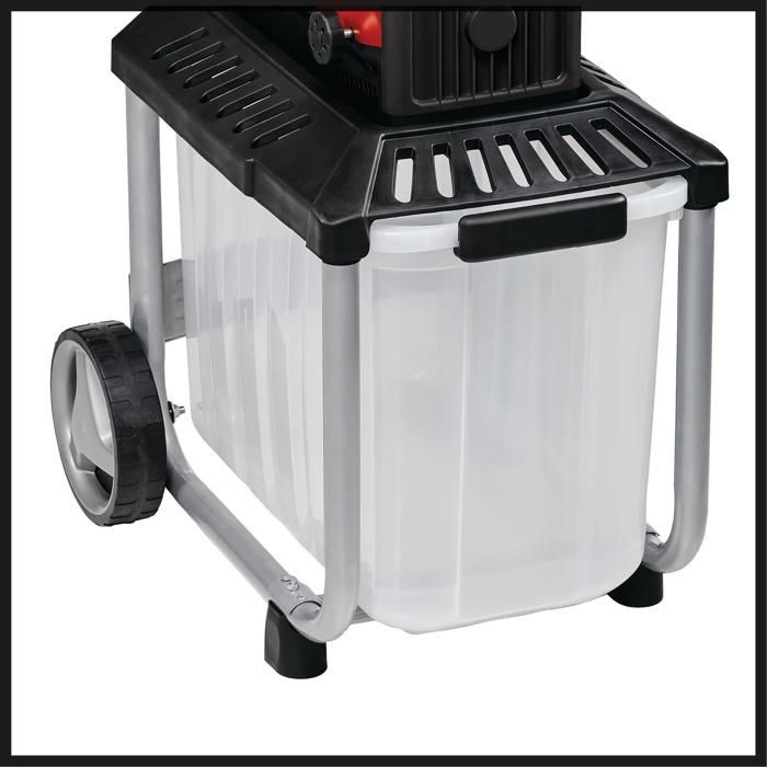 Trituradora de jardín silenciosa Einhell GC-RS 60 CB (2800 W, cilindro de corte, caja recolectora de 60 L, interruptor de seguridad integrado)