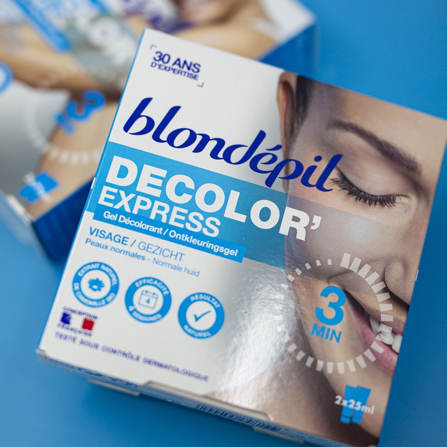 Blondépil DÉCOLOR' EXPRESS Visage - 89% Naturel