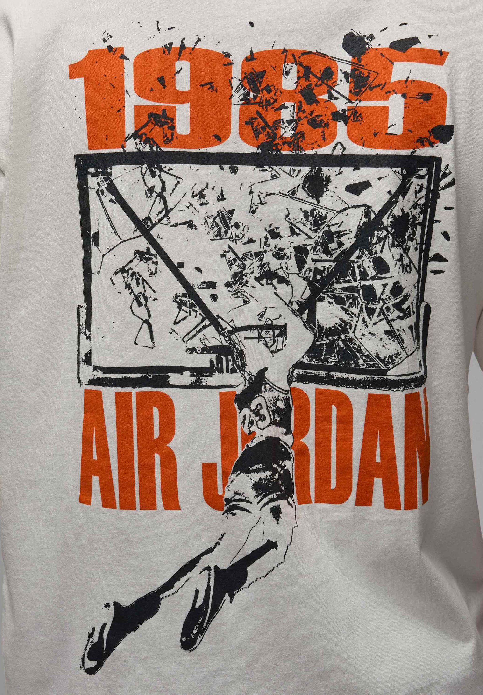 Jordan Print T-shirt - sail/off noir