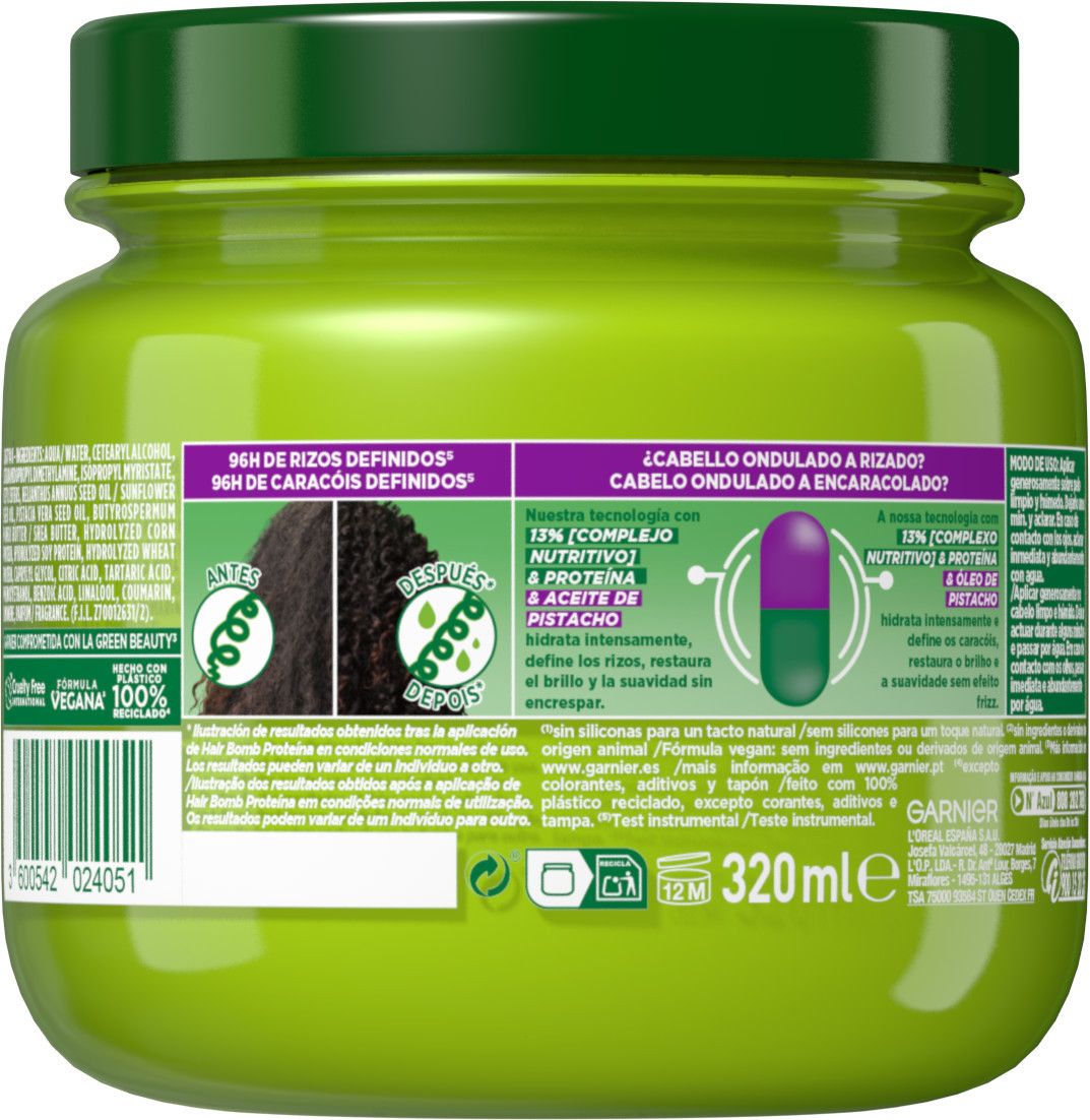 Fructis Nutri Curls Hair Bomb proteinska maska za kosu Proizvodi za kovrčavu kosu