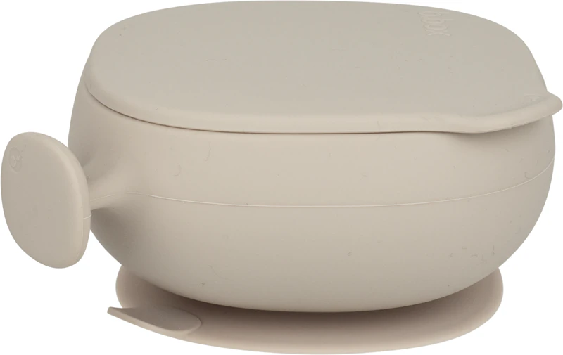 Tigela de silicone b.box com tampa