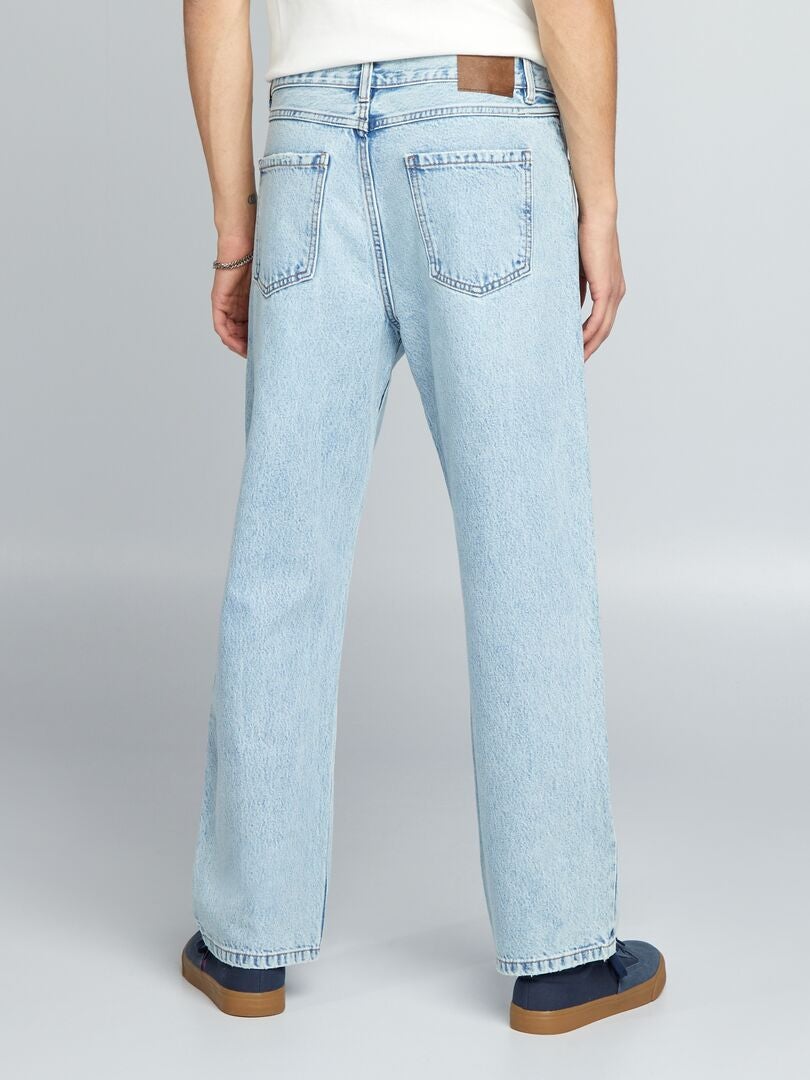 Jeans met wijde pijpen - BLAUW