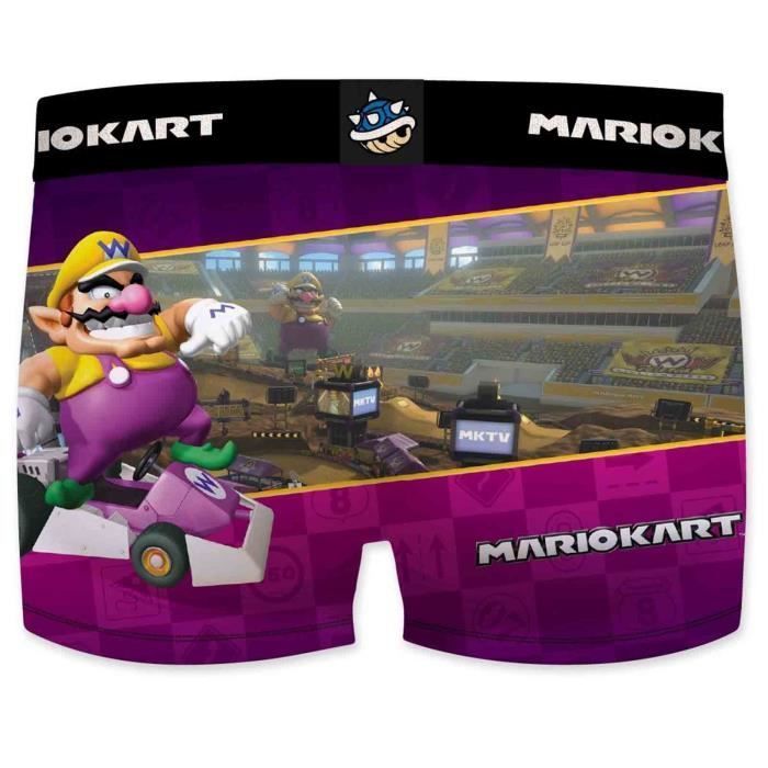 Boxer da uomo Mario Kart 'Serie 3' - FREEGUN - FG/SMK3/1/BM/WARIO/01 - Viola - Adulto - Uomo