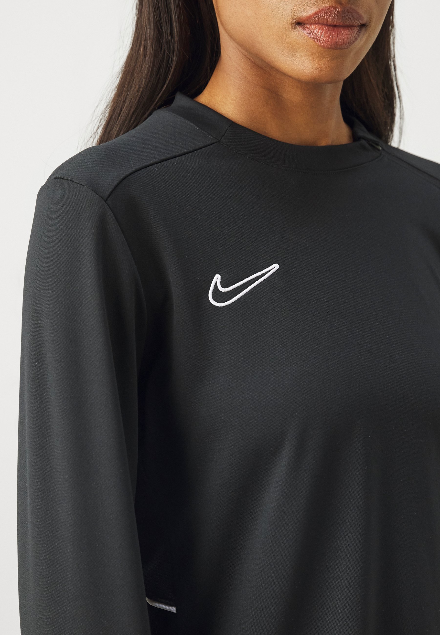 Nike Performance ACADEMY CREW TOP - Top met lange mouwen - zwart/wit