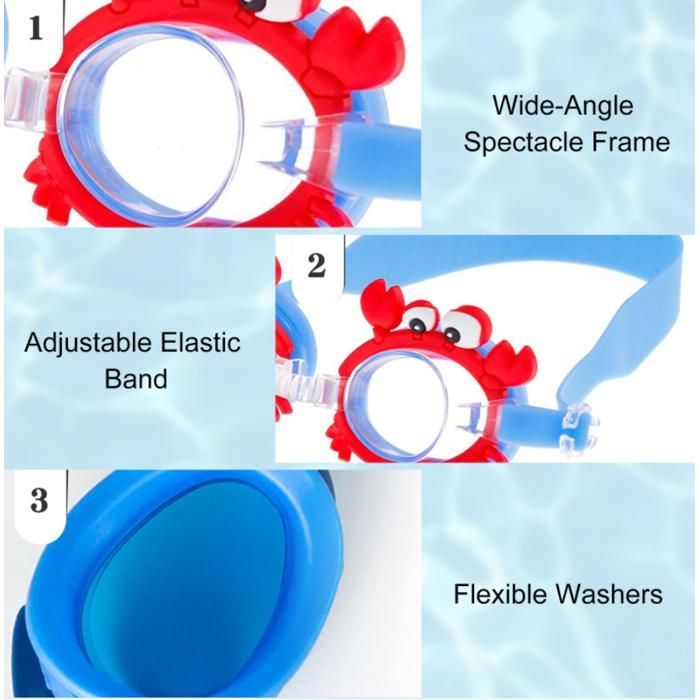 2-Piece Children's Swimming Goggles, Leak-Proof Children's Swimming Goggles, Anti-Fog Children's Swimming Goggles, Children's Swimming Goggles