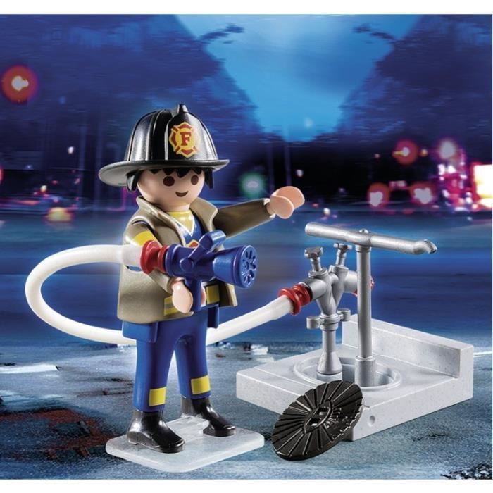 PLAYMOBIL - Brandweerman met brandkraan 4795 - Special Plus - Leeftijd 4+