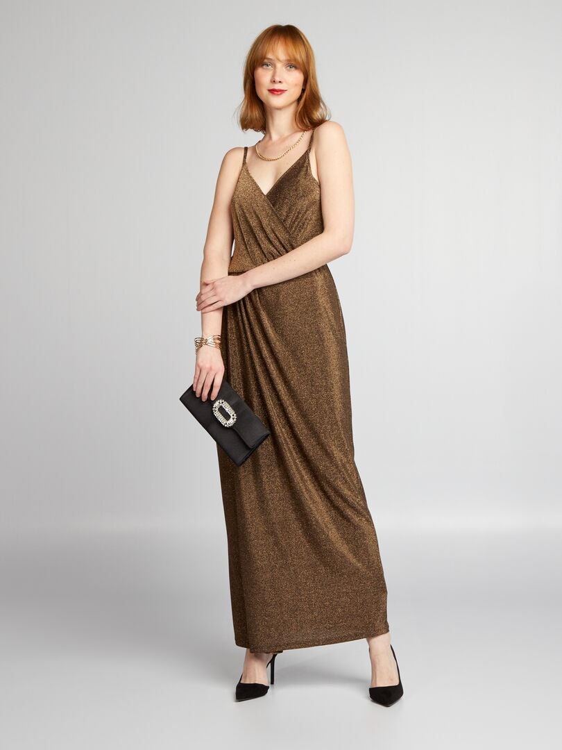 Vestido de malha macia - AMARELO
