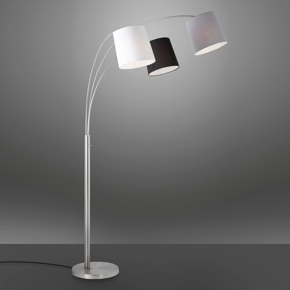 Melvin vloerlamp E27, 3 lampen