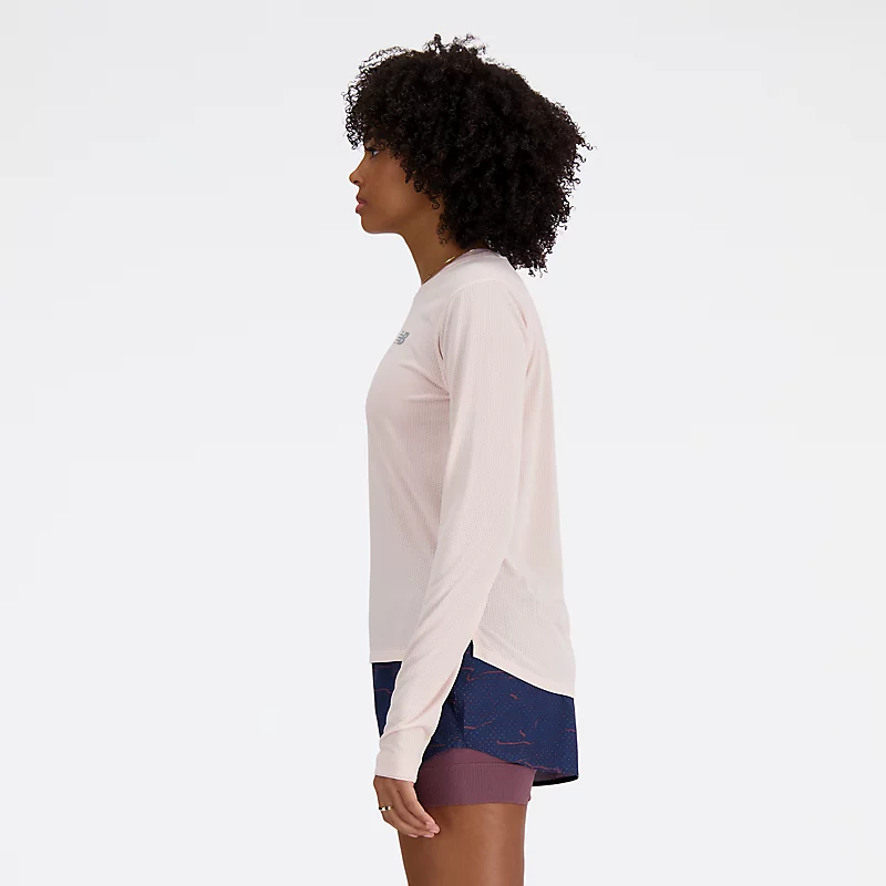 Femme Athletics T-shirt met lange mouwen - ROSE QUARTZ MELANGE