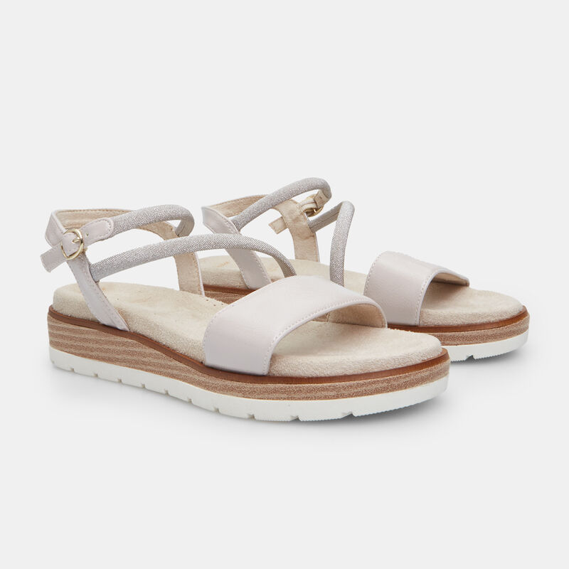 Damsandal med 3 cm platå