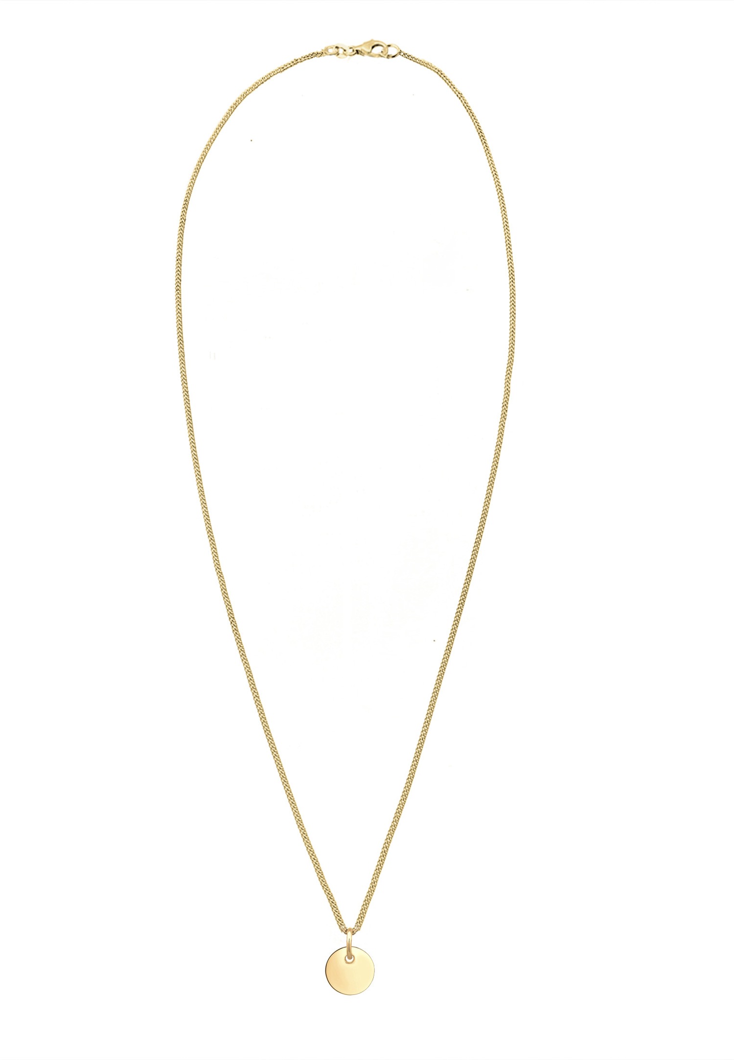 Elli Femmes Pendentif Plaquette Basique Géo Look en Argent Sterling 925