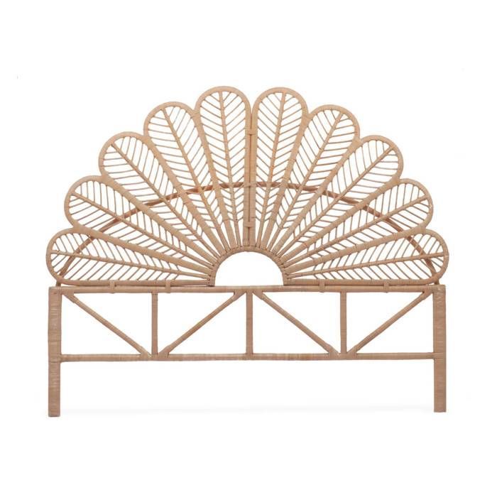 Tête de lit en rotin naturel  L 140 x P6 x H115cm