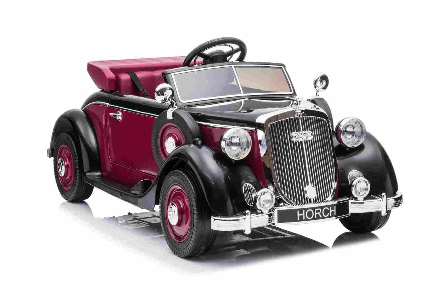 Auto elettrica per bambini BoGi Audi Horch, veicolo per bambini 930V 2x120W vintage EVA 1xbambino 1xadulto
