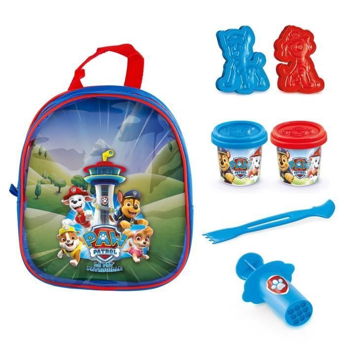 Sac à dos Pat Patrouille garni de pâte à modeler et accessoires - Loisirs Créatifs - Canal Toys