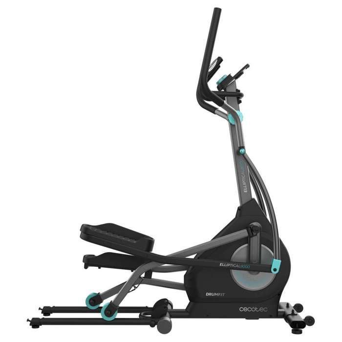 Bicicleta elíptica plegable Cecotec Drumfit 8000 con Motor Pro, aplicación, motor de resistencia magnética ajustable y pantalla.