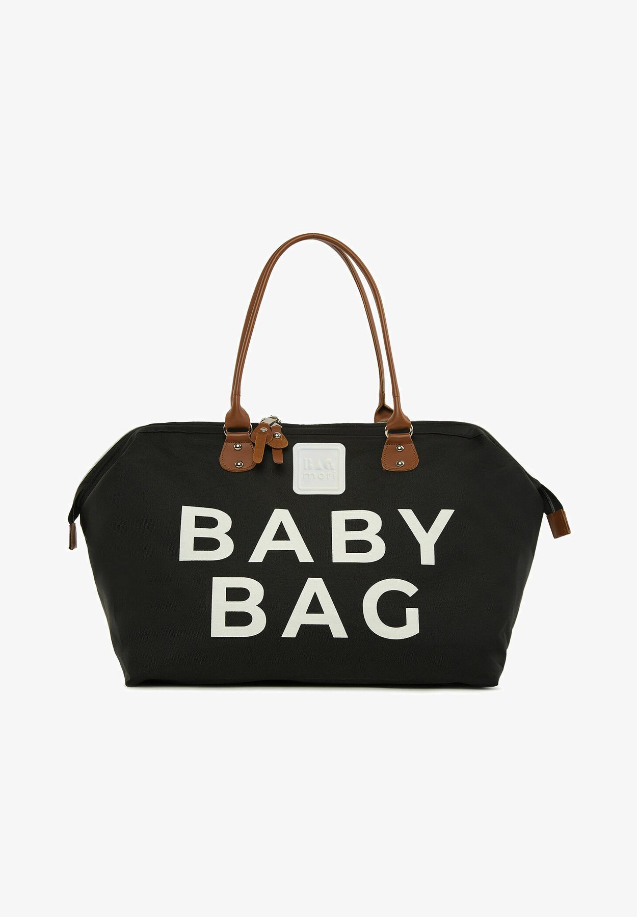 Bagmori BABY BAG BEDRUKTE LUIERTAS - Babyverschoontas - zwart