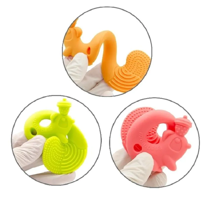 Mombella Gryzak Zabawka Squirrel Green