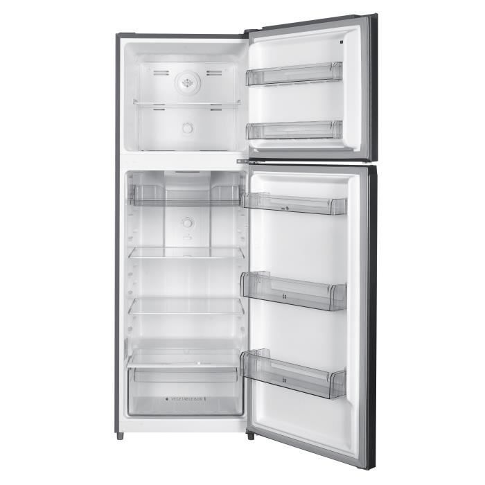 Continental Edison CEF2D334NFS Top Freezer Fridge Freezer - Total No Frost - Energy Class E - Inverter Motor - 334L - W60xH170cm Stainless Steel