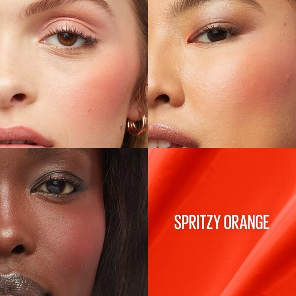 „Maybelline Sunkisser 35 Spritzy Orange Hazy Matte“ skaistalai