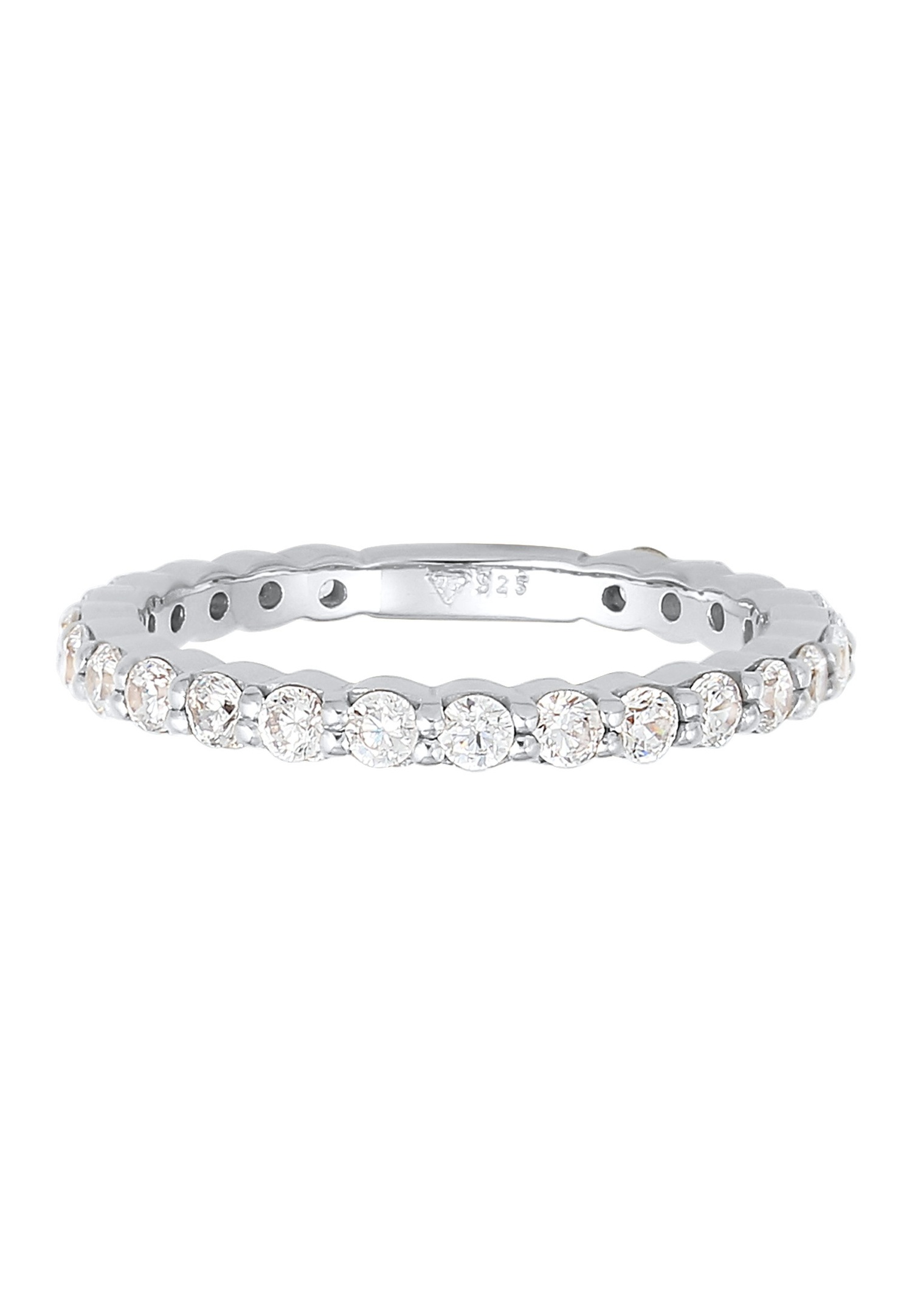 Elli Femmes Bande Mémoire étincelant avec Cristaux de Zirconium en Argent Sterling 925