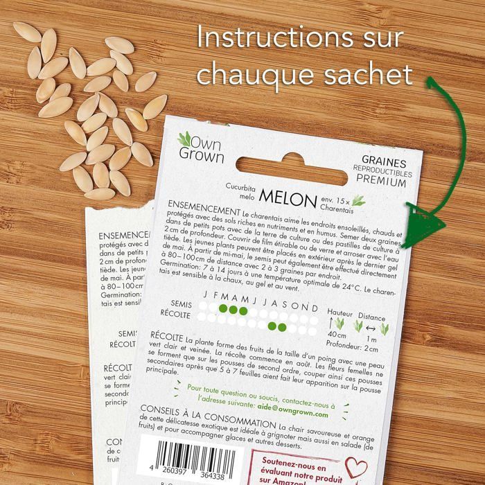 Juego de semillas de frutas: semillas de hortalizas y frutas de primera calidad con 8 variedades de plantas frutales para el jardín.