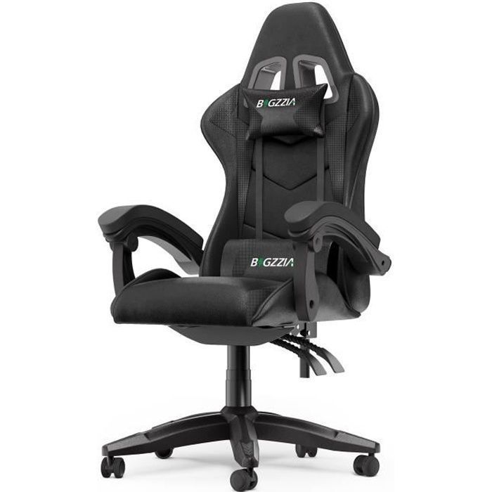 Sedia da gaming - Sedia da gaming ergonomica Rattantree - Sedile da gaming con poggiatesta e cuscino lombare - Reclinabile da 90° a 155°