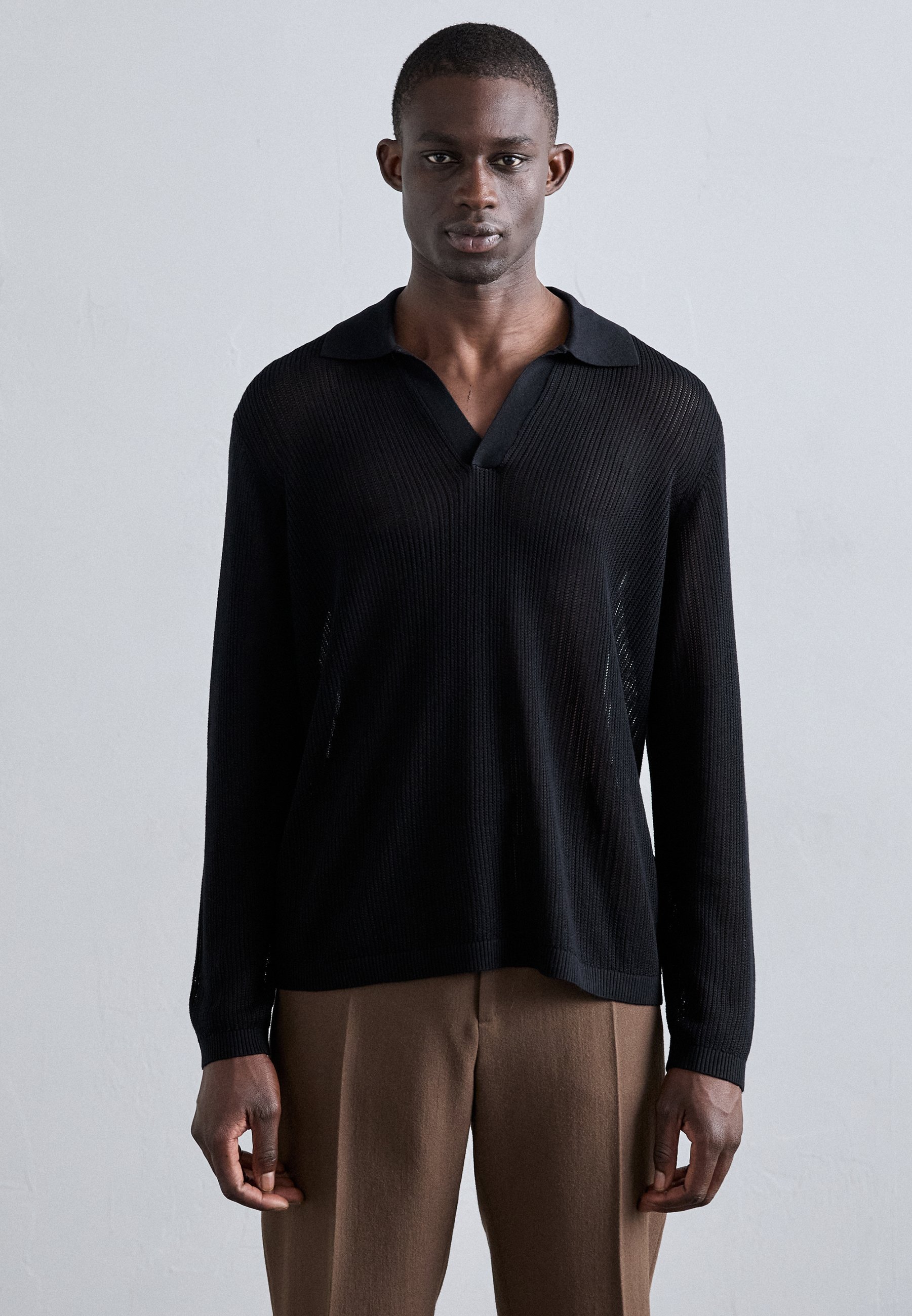 J.LINDEBERG TONI COLLO APERTO - Maglione - nero