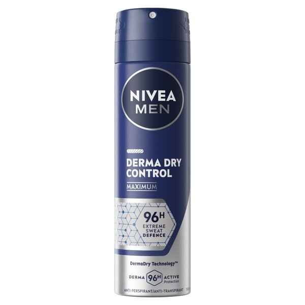 NIVEA Men Derma Dry Control antiperspirants aerosols 150 ml