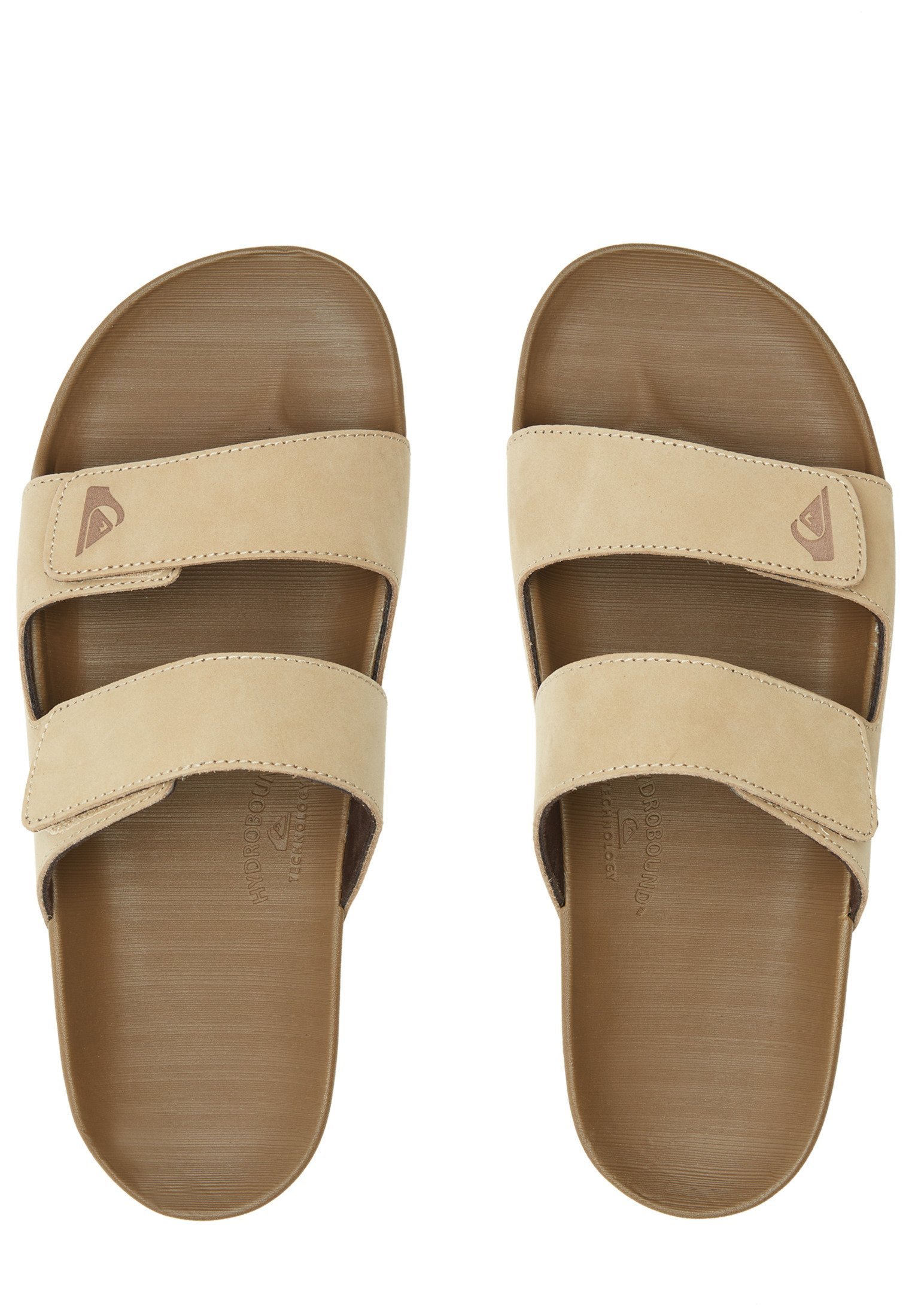 Pantofole Quiksilver RIVI DOUBLE ADJUST - color cuoio