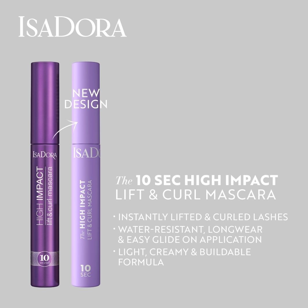 Máscara de pestañas Isadora 10 segundos. Efecto lifting intenso - 9 ml