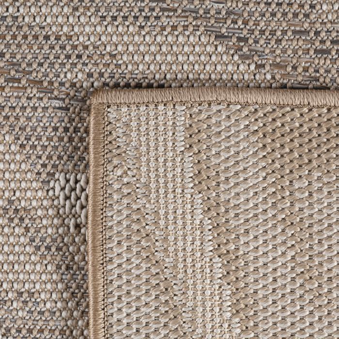 Alfombra de exterior SIMPEX color beige, 200x290 cm, ideal para la cocina, diseño de hojas de palma.