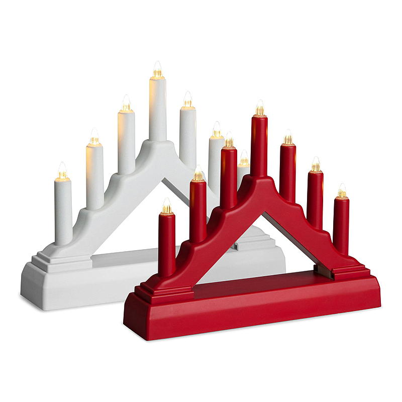 Light IT adventslys 7 LED-lys Høyde 12,5 cm, batteridrevet