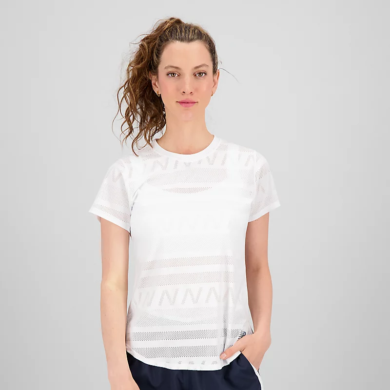 Pantalon à manches courtes Q Speed Jacquard pour femme - BLANC