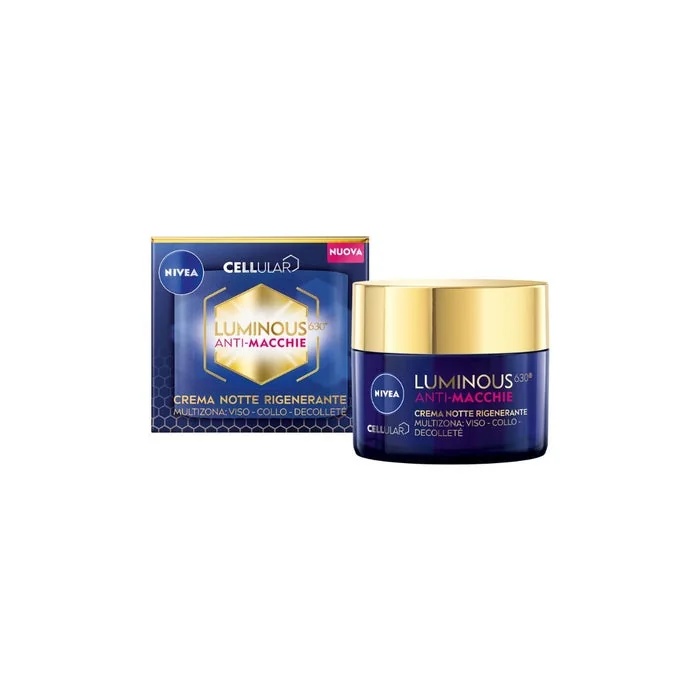 NIVEA Cellular Luminous Nachtcreme gegen Hautunreinheiten 50 ml Gesicht, Hals und Dekolleté