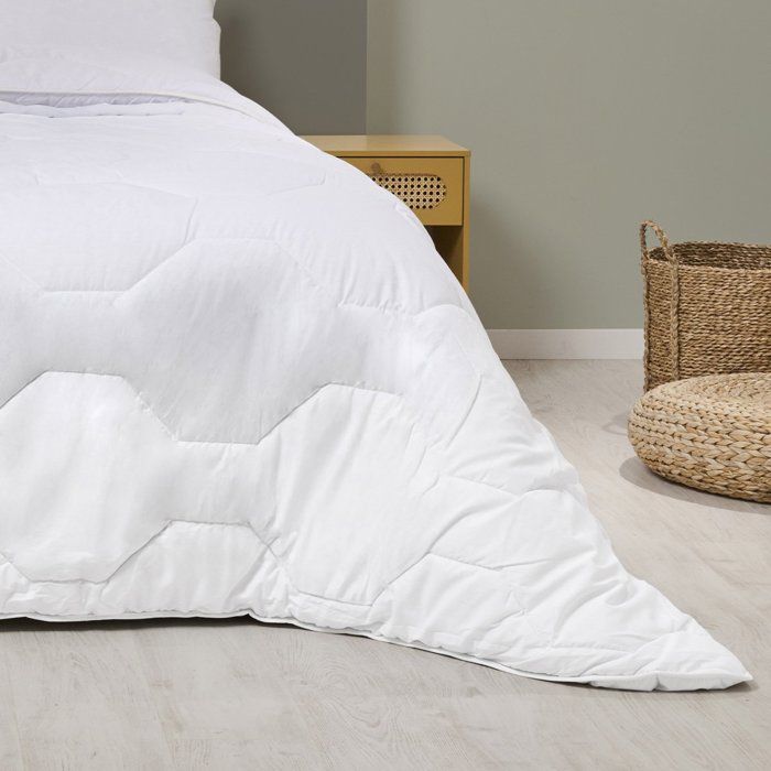 Extra Warm Hotel Duvet 220x240cm Fluffy - 500g/m2 - 100% Percale Cotton Cover - BLUE CALIN