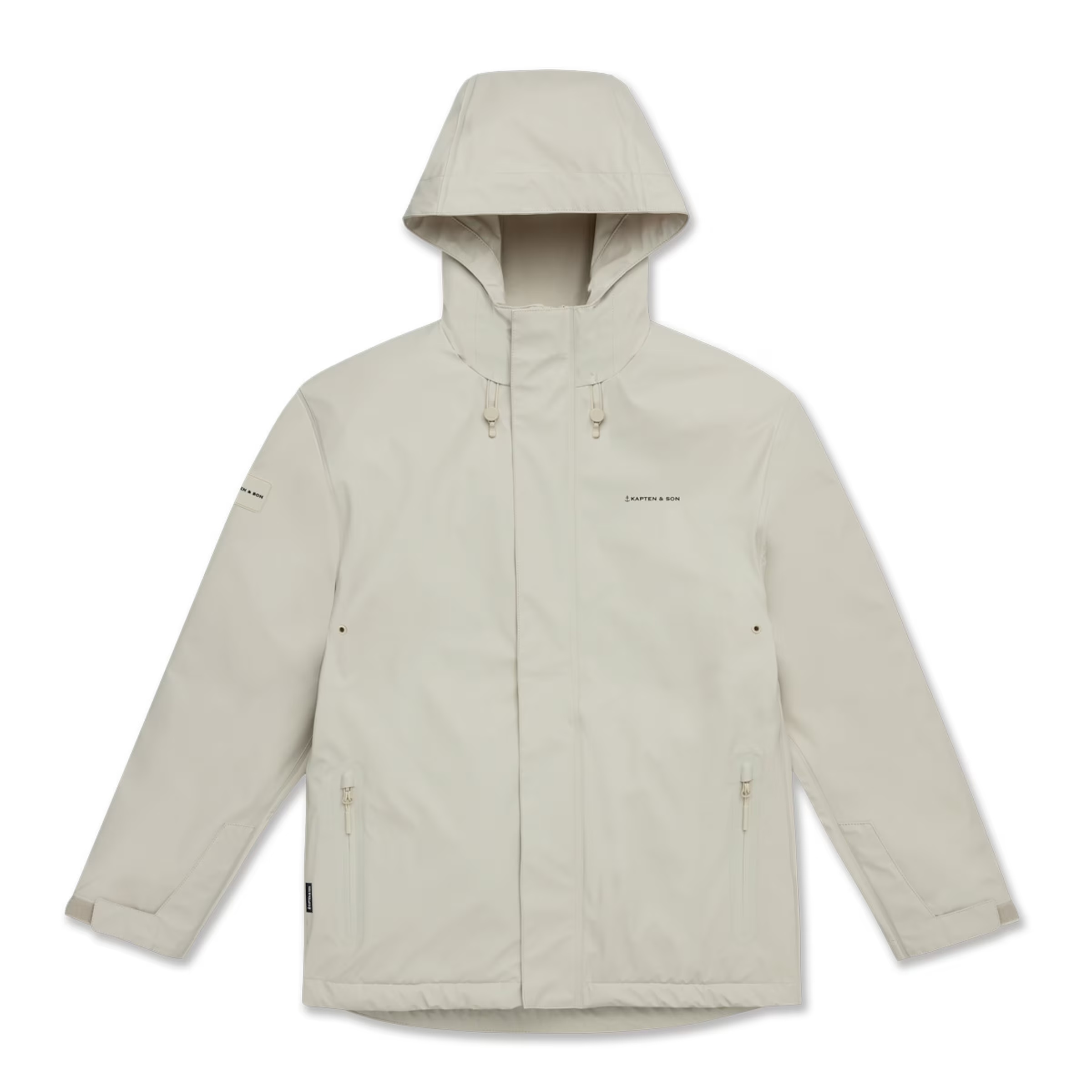 Veste imperméable courte tous les jours couleur grès