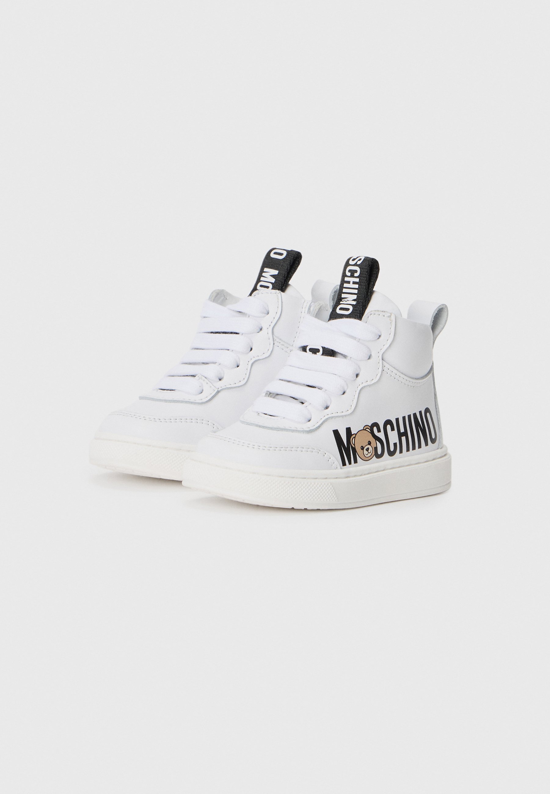 MOSCHINO UNISEXE - Baskets montantes - blanc/noir