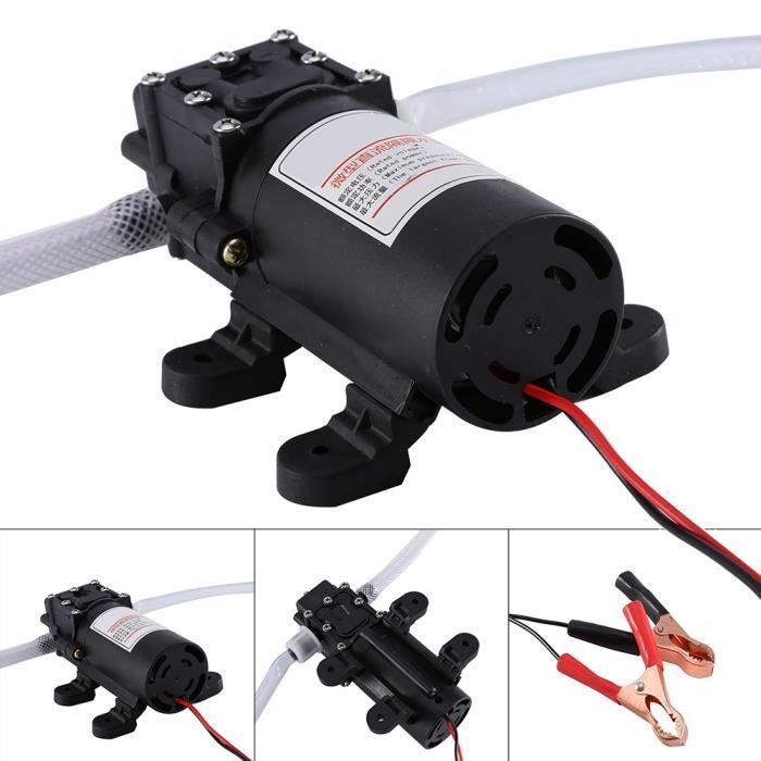 Pompe de transfert de carburant Electrique kit de pompe d'extraction d'huile automatique pour voiture pompe diesel 12V 60W -YES