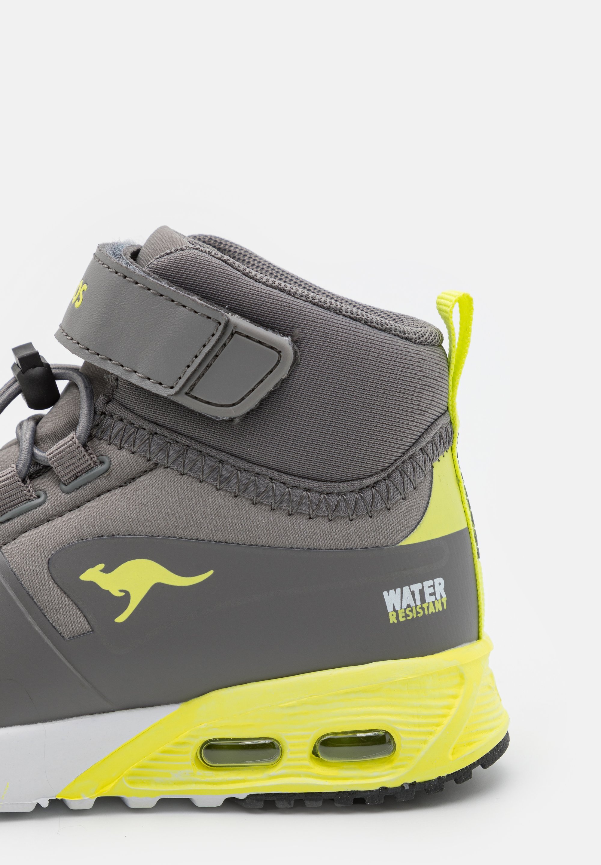 KangaROOS HYDRO UNISEX - Hoge sneakers - Ultimate Grey/Limetje